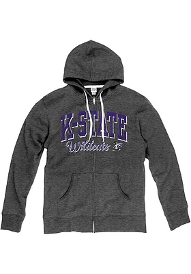 K-State Wildcats Womens Black Laguna Long Sleeve Full Zip Jacket