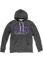 K-State Wildcats Womens Black Laguna Long Sleeve Full Zip Jacket