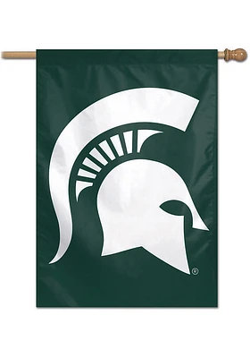 Michigan State Spartans Logo 28x40 Banner - Green