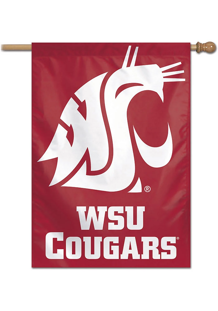 Washington State Cougars Logo 28x40 Banner