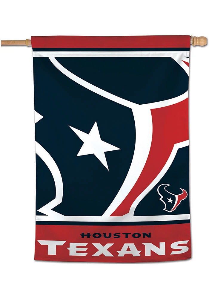 Houston Texans Mega Logo 28x40 Banner - Red