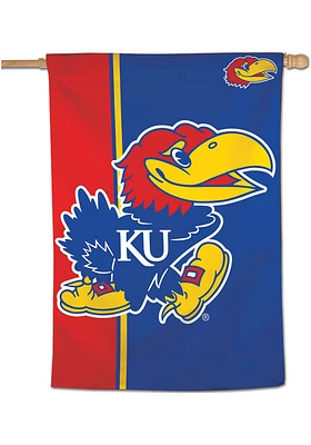 Kansas Jayhawks Stripe 28x40 Banner - Red
