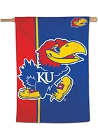 Kansas Jayhawks Stripe 28x40 Banner - Red