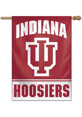 Indiana Hoosiers Typeset 28x40 Banner - Red