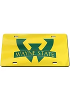 Wayne State Warriors Logo Car Accessory License Plate