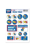 Kansas Jayhawks 5x7 Sheet of Stickers - Blue