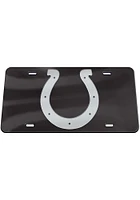 Indianapolis Colts Black Silver Logo Black Background Car Accessory License Plate