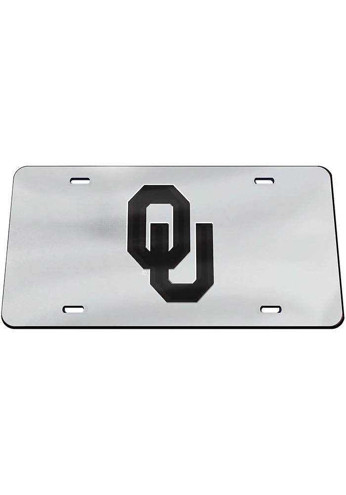 Oklahoma Sooners Black Logo Car Accessory License Plate
