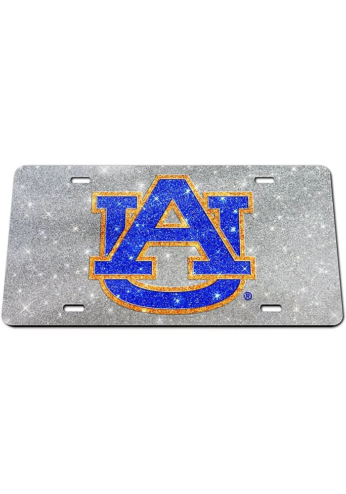 Auburn Tigers Glitter Logo Car Accessory License Plate