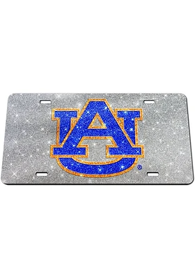Auburn Tigers Glitter Logo Car Accessory License Plate