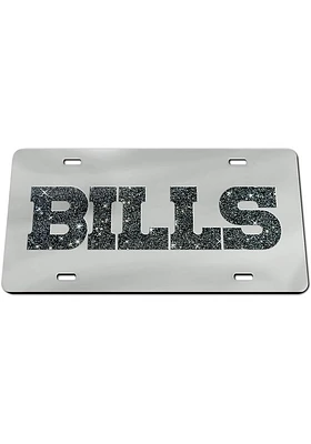 Buffalo Bills Glitter Design Car Accessory License Plate
