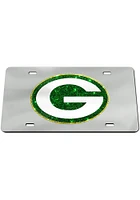 Green Bay Packers Glitter Logo Car Accessory License Plate