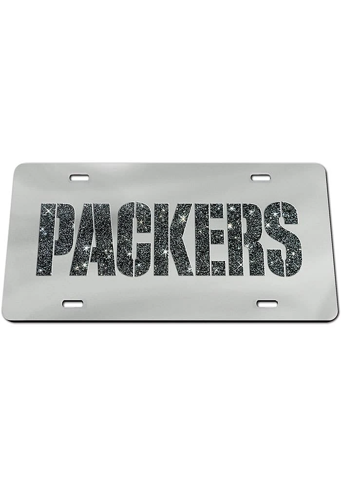 Green Bay Packers Glitter Car Accessory License Plate