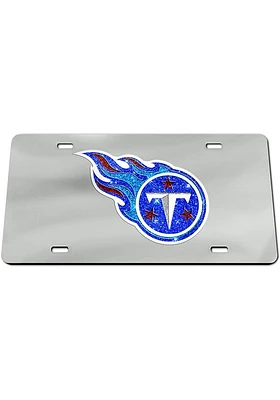 Tennessee Titans Glitter Logo Car Accessory License Plate