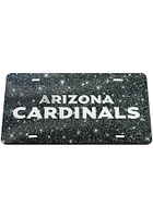 Arizona Cardinals Glitter Car Accessory License Plate