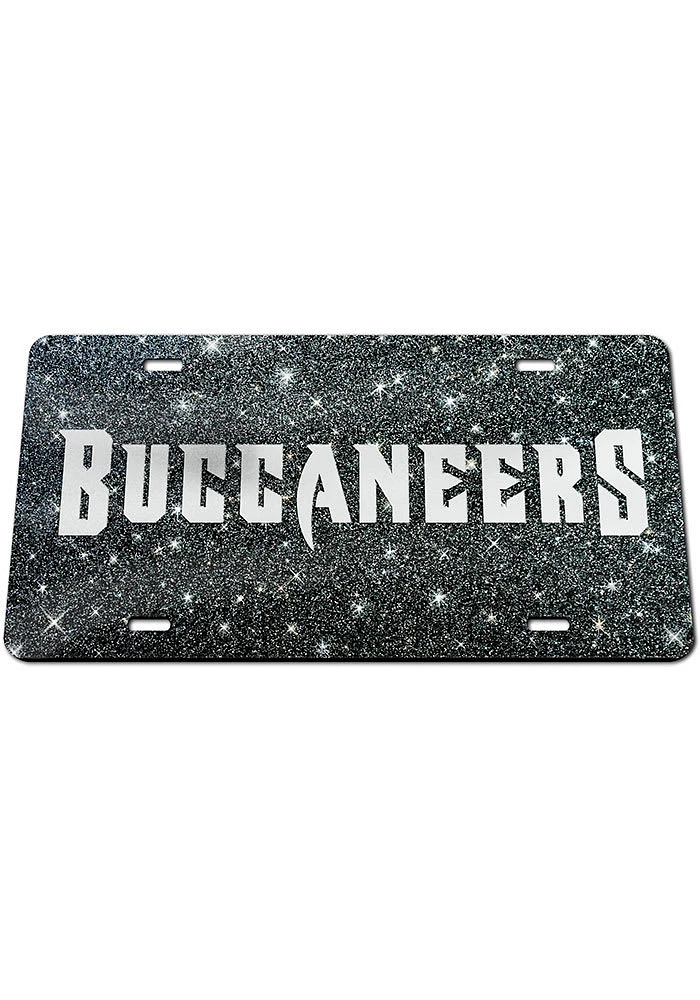 Tampa Bay Buccaneers Glitter Car Accessory License Plate