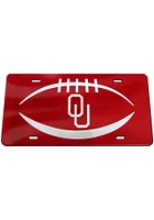 Oklahoma Sooners Red Football Car Accessory License Plate