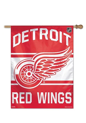 Detroit Red Wings 28x40 Silk Screen Sleeve Banner - Red