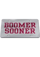 Oklahoma Sooners Silver Boomer Sooner Car Accessory License Plate