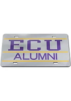 East Carolina Pirates Silver Alumni Car Accessory License Plate