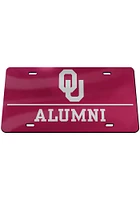 Oklahoma Sooners Red Alumni Car Accessory License Plate