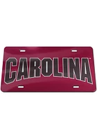 South Carolina Gamecocks Red Inlaid Car Accessory License Plate
