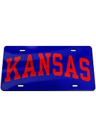 Kansas Jayhawks Inlaid Car Accessory License Plate