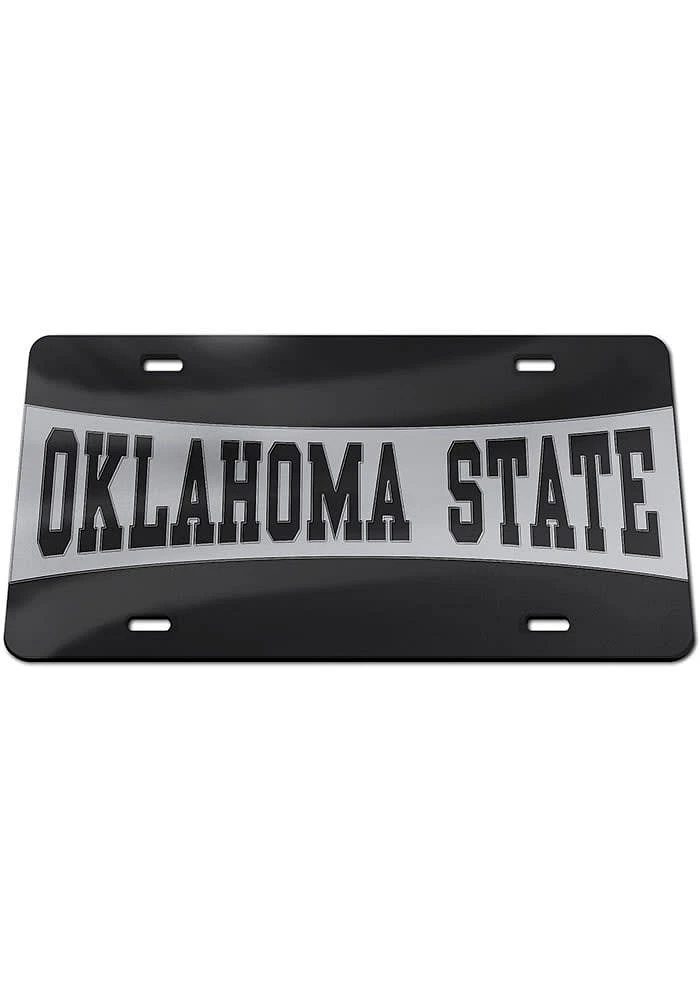 Oklahoma State Cowboys Inlaid Stripe Car Accessory License Plate