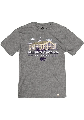Rally K-State Wildcats Grey Ahearn Fieldhouse Triblend Short Sleeve Fashion T Shirt