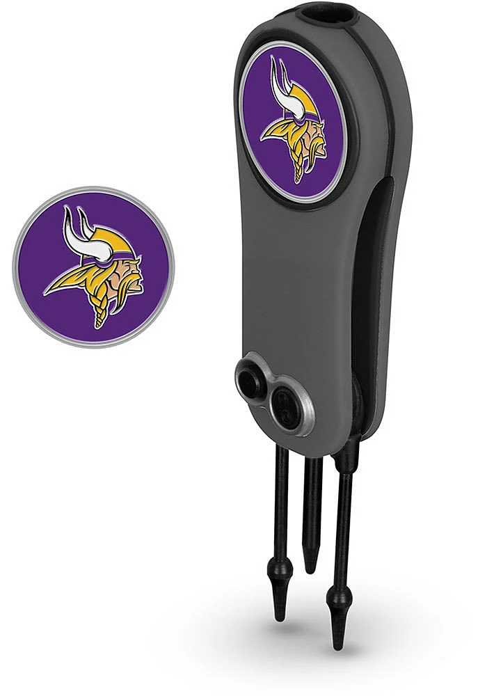 Minnesota Vikings Ball Marker Switchblade Divot Tool