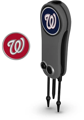 Washington Nationals Ball Marker Switchblade Divot Tool
