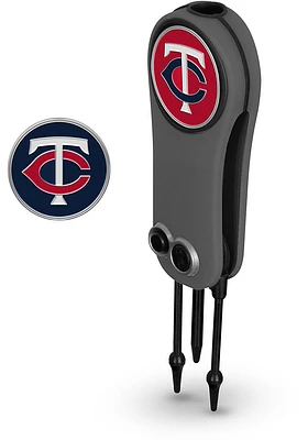 Minnesota Twins Ball Marker Switchblade Divot Tool