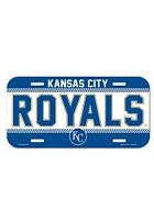 Kansas City Royals Blue Team Name Plastic Car Accessory License Plate