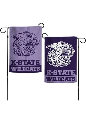 K-State Wildcats Retro 2 Sided Garden Flag - Purple