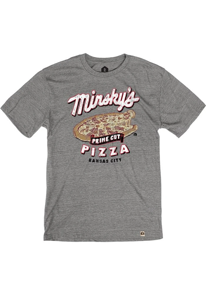 Rally Kansas City Grey Prime Cut Short Sleeve Fashion T Shirt