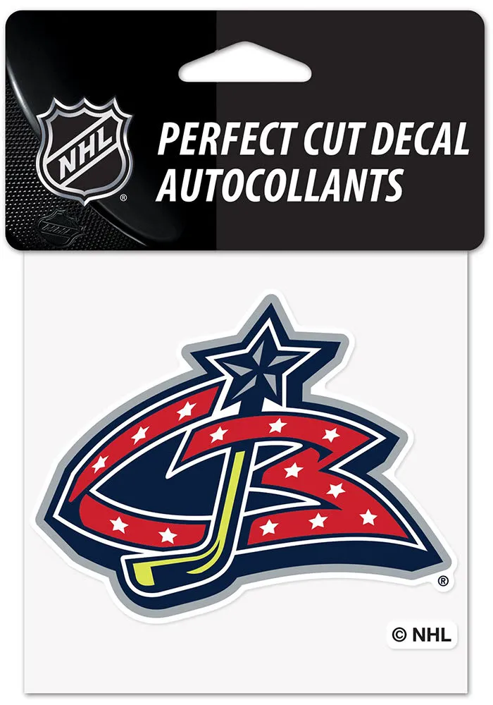 Columbus Blue Jackets Reverse Retro Logo Auto Decal - Blue