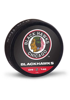 Chicago Blackhawks Reverse Retro Logo Hockey Puck