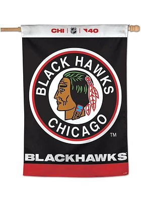 Chicago Blackhawks Reverse Retro Logo Banner