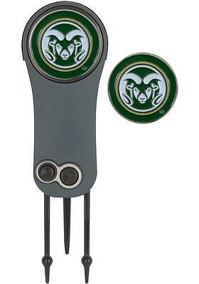 Colorado State Rams Ball Marker Switchblade Divot Tool
