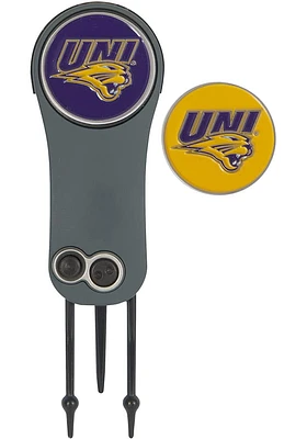 Northern Iowa Panthers Ball Marker Switchblade Divot Tool