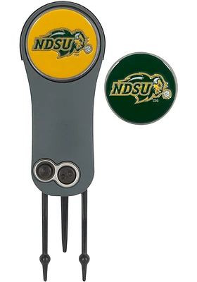 North Dakota State Bison Ball Marker Switchblade Divot Tool