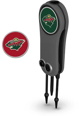 Minnesota Wild Ball Marker Switchblade Divot Tool