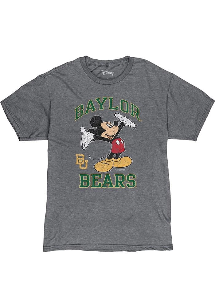 Baylor Bears Grey Dis Right Here Mickey Short Sleeve Fashion T Shirt