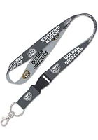 Oakland University Golden Grizzlies Charcoal Lanyard - Charcoal