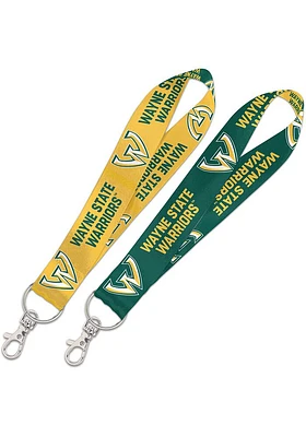 Wayne State Warriors Key Strap Lanyard - Green