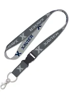 Xavier Musketeers Charcoal Lanyard