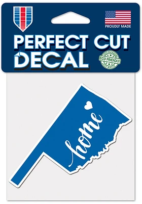 Oklahoma 4X4 State Shape Auto Decal - Blue