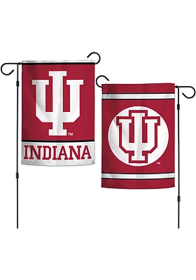 Indiana Hoosiers Logo Stripe Garden Flag - Red