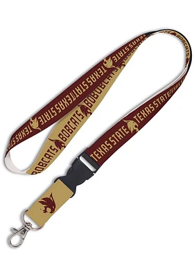Texas State Bobcats Team Color Lanyard - Maroon