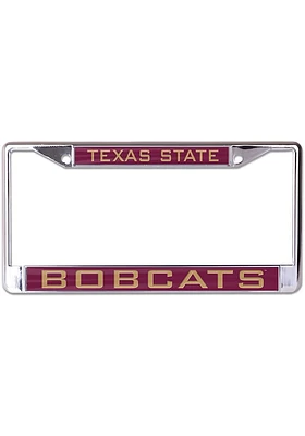 Texas State Bobcats Inlaid License Plate Frame - Maroon